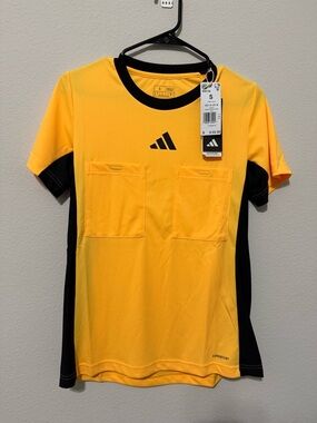 Adidas Soccer Referee 24 Jersey Yellow Spark - Women’s Size Small